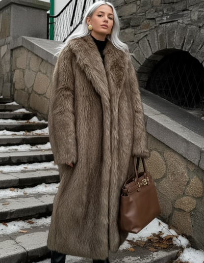 Eden Longline Faux-Fur Coat