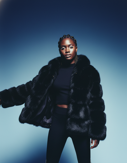 Nova Faux-Fur Bubble Jacket