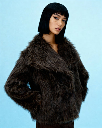 Neriah Plush Faux-Fur Jacket