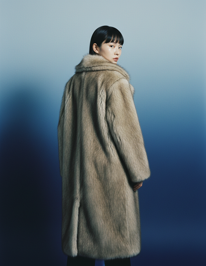 Eden Longline Faux-Fur Coat