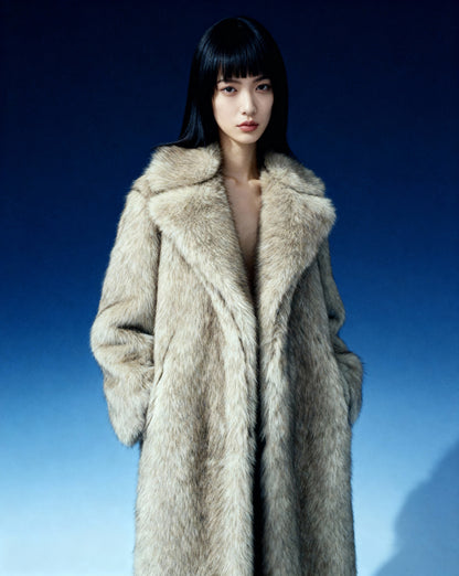 Eden Longline Faux-Fur Coat