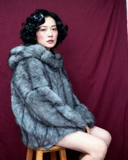 Luna Shag Faux-Fur Jacket
