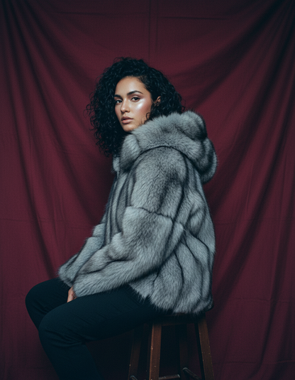 Luna Shag Faux-Fur Jacket