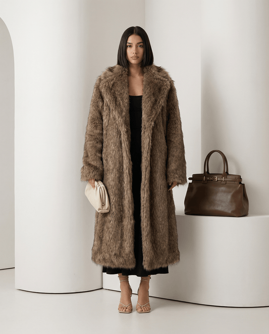 Eden Longline Faux-Fur Coat