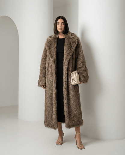 Eden Longline Faux-Fur Coat