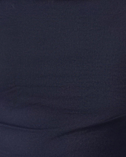 Macro of the Hedda matte rib knit, fine vertical texture running through the fabric