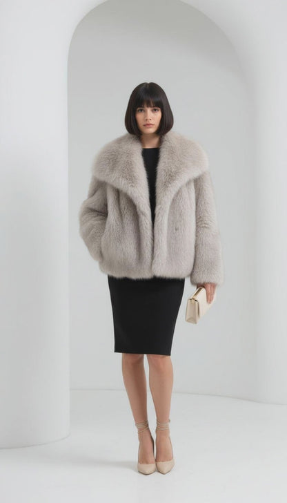 Neriah Plush Faux-Fur Jacket